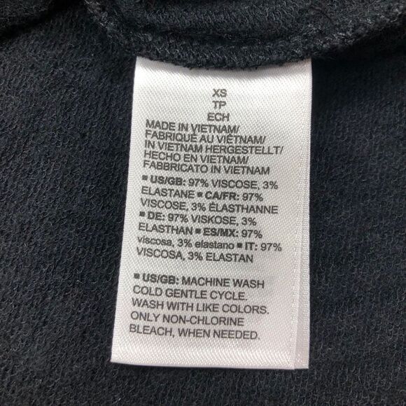 Daily Ritual Black Long Sleeve Drawstring Dress XS - Picture 8 of 9